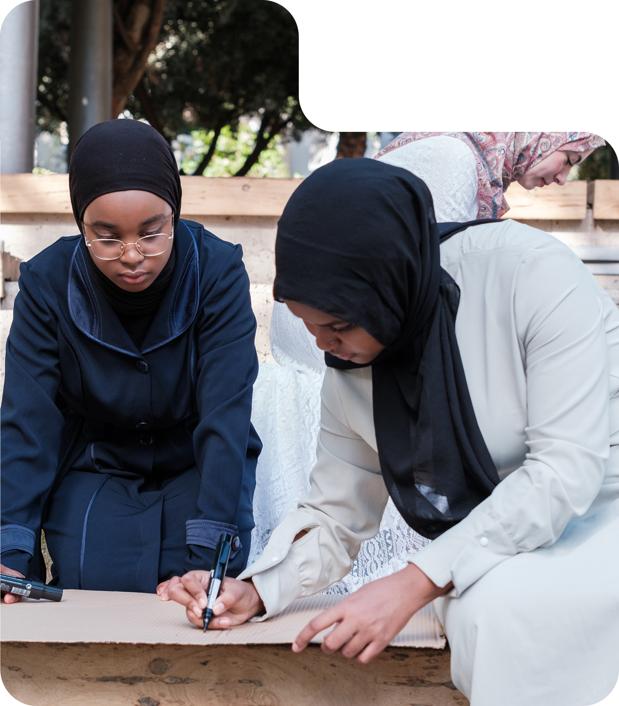 Students at Al Hira Community College Mirpur